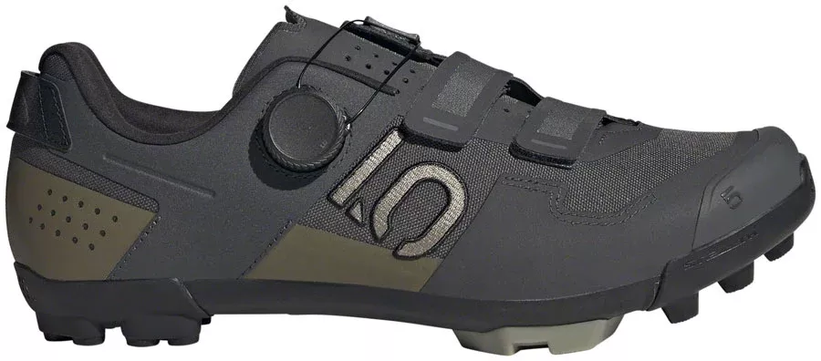 Five Ten Kestrel BOA Mountain Clipless Shoes - Men's Gray Six/Silver Pebble/Olive Strata 15