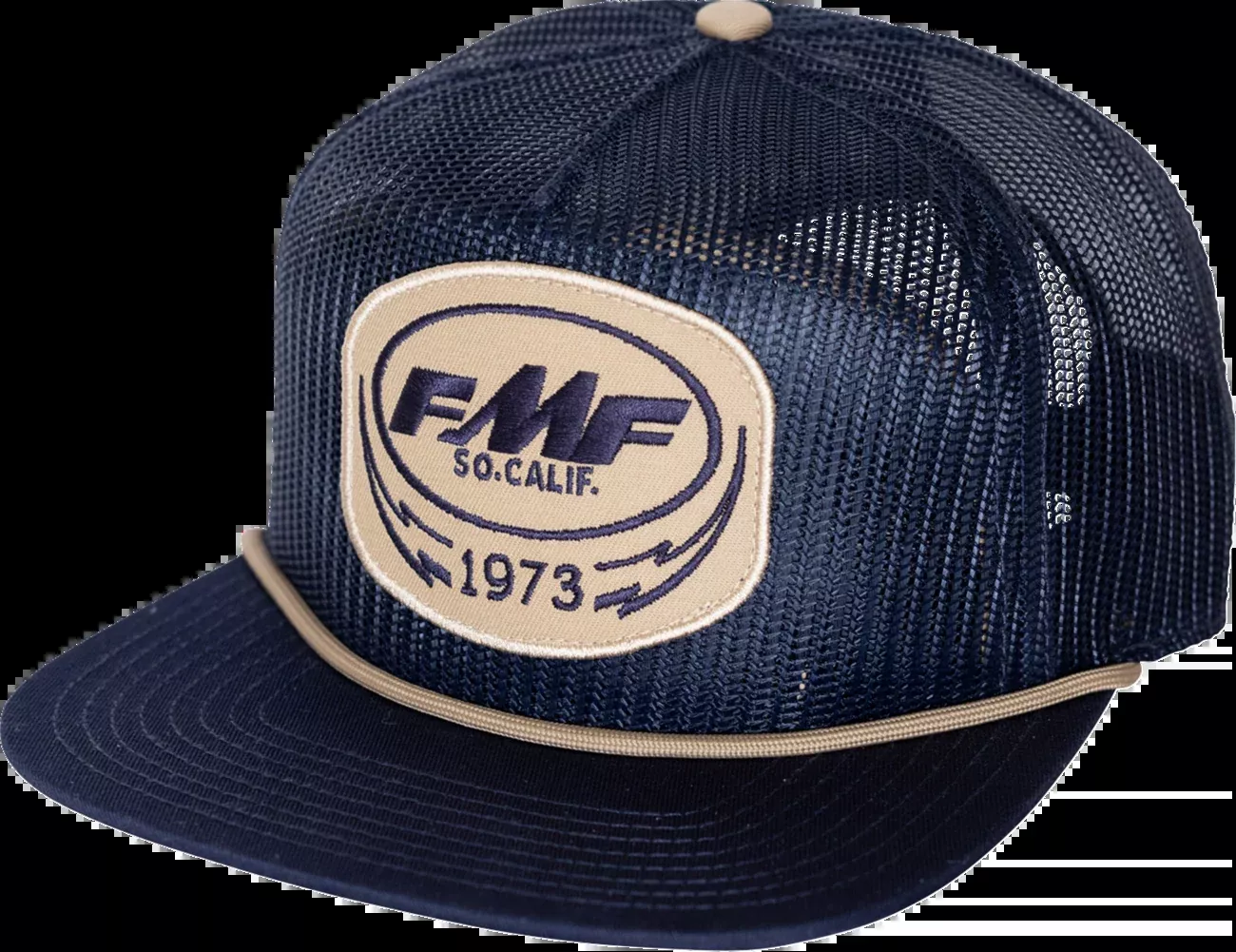 FMF Bolts Hat - Navy SP25196904NVY | 5 Panel Trucker Cap with Snapback Closure
