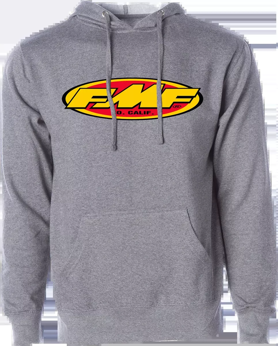 FMF Don 2 Pullover Hoodie Heather Gray 2XL - Comfortable Cotton-Polyester Blend