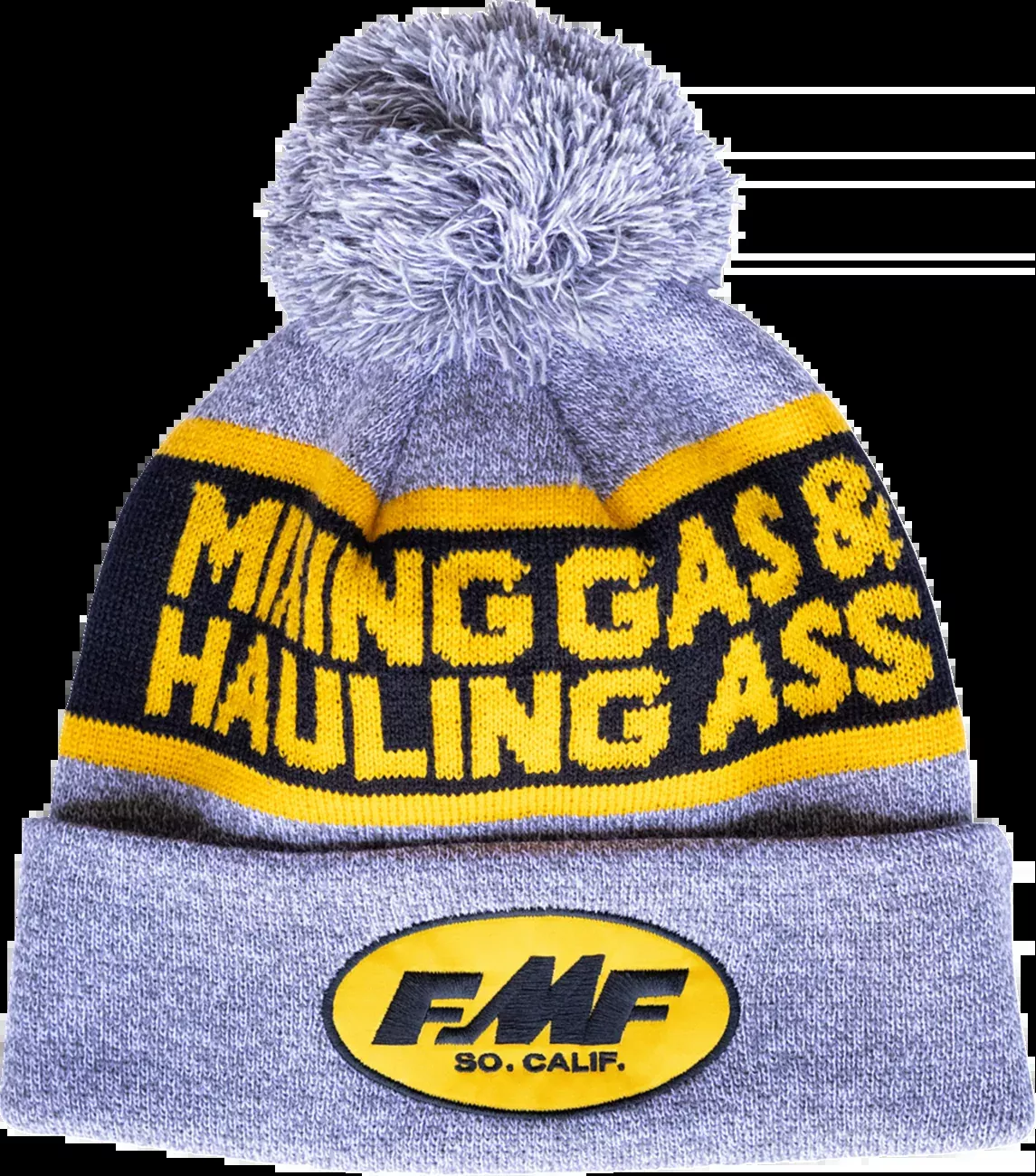 FMF Gassed Beanie in Gray with Pom by FMF, Part Number HO25191900GRY