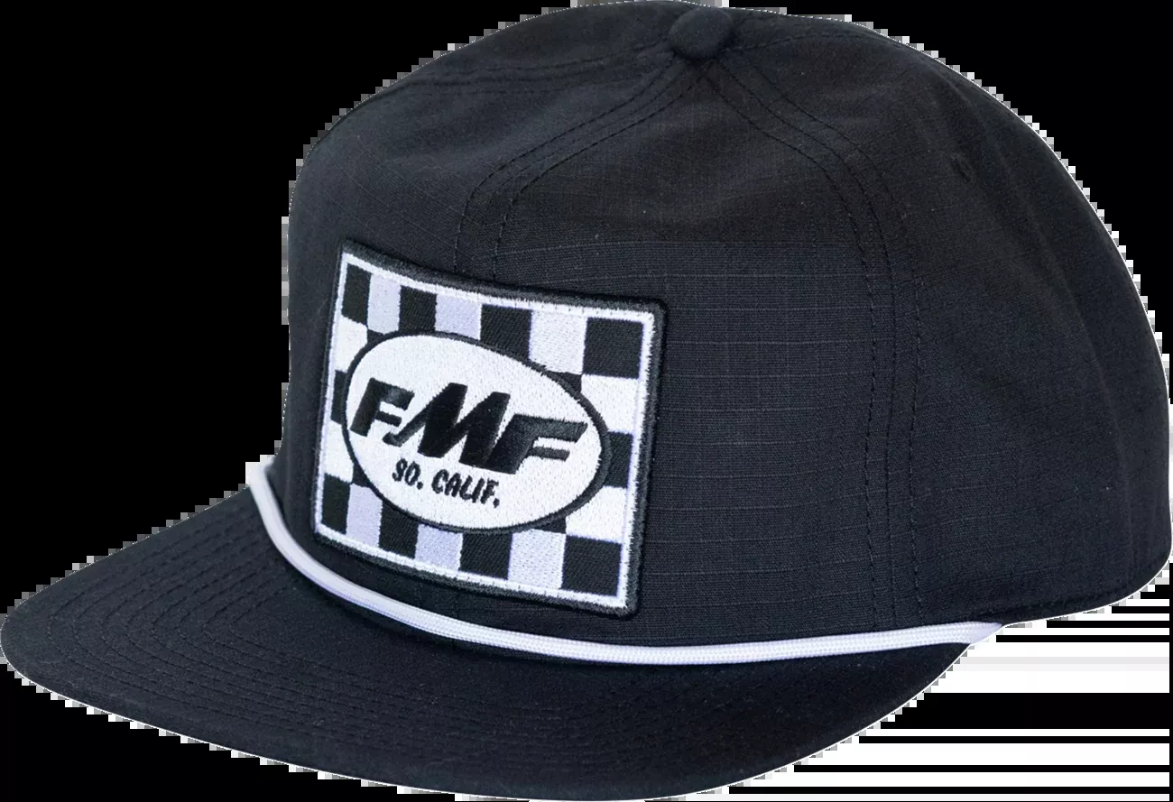 FMF No. 1 Ripstop Snapback Hat – Black