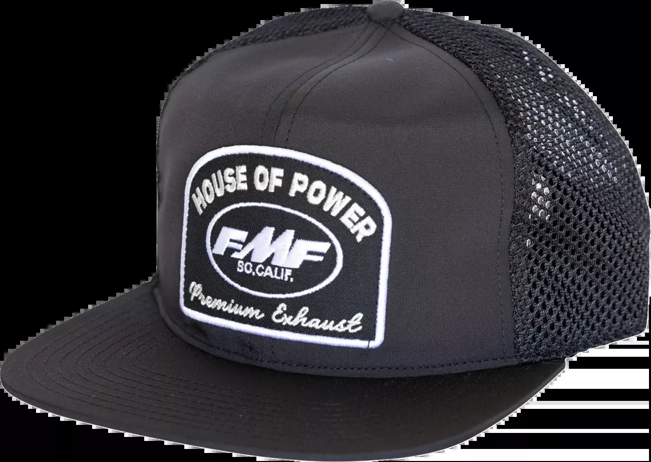 FMF Powerhouse Hat in Black - Part Number FA25196908BLK