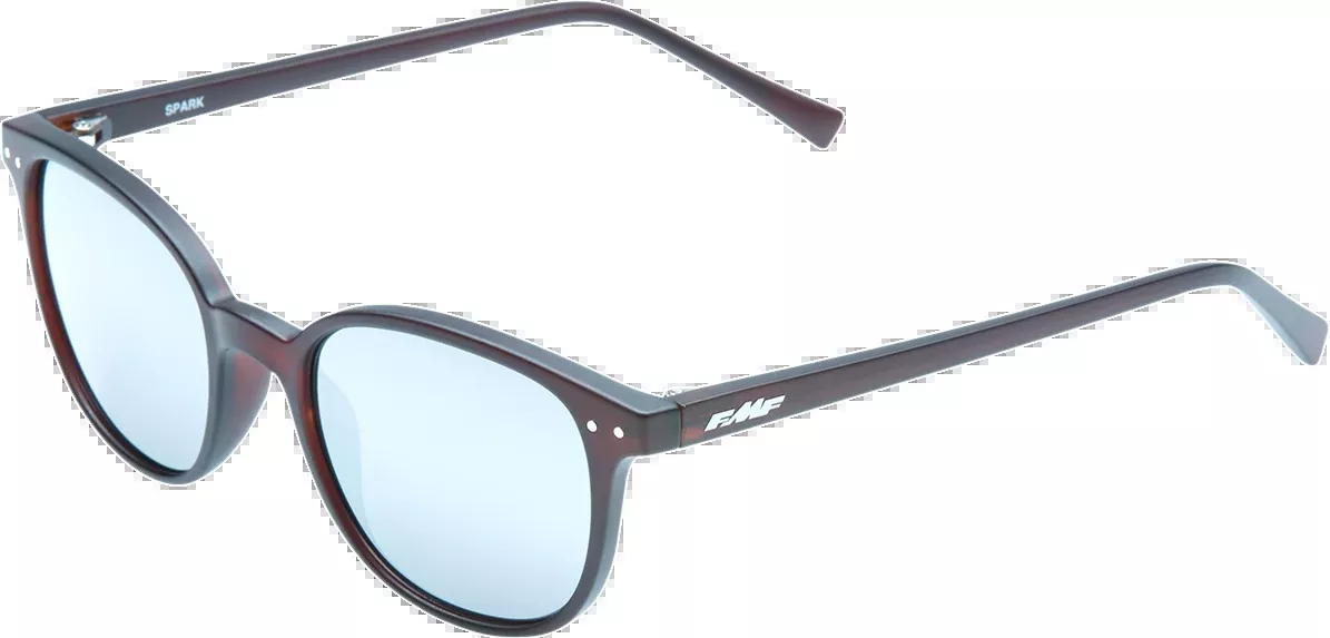 FMF Spark Sunglasses Matte Crystal Rootbeer with Silver Mirror Lenses (Part Number: F-61505-252-01)