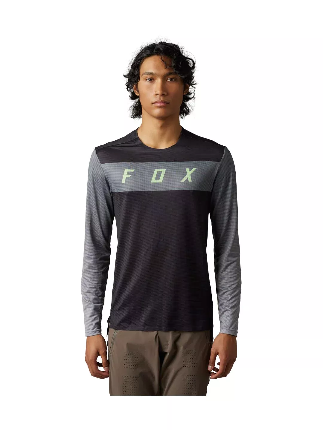 Fox Racing Flexair Arcadia LS Small Black/Grey Jersey