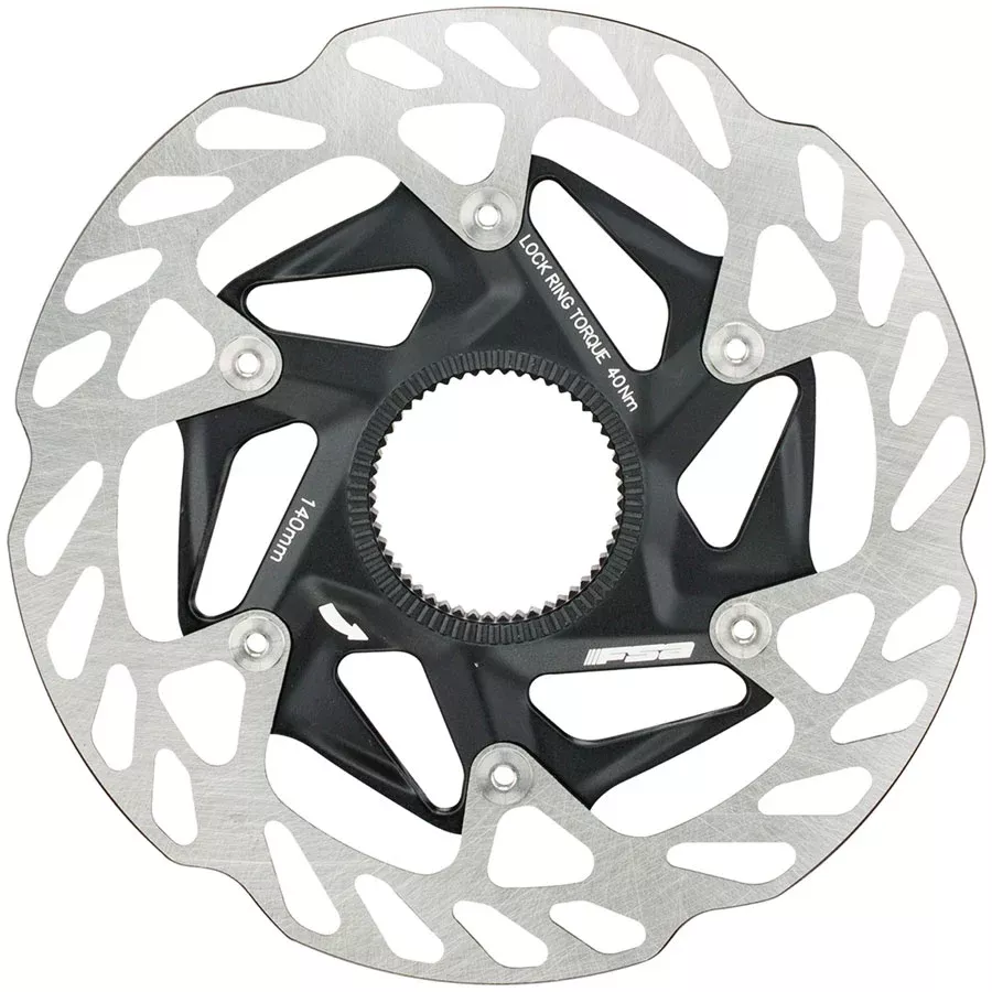 FSA K-Force WE Rotor 160mm Diameter Center Lock Mount Disc Brake Compatible – BLK