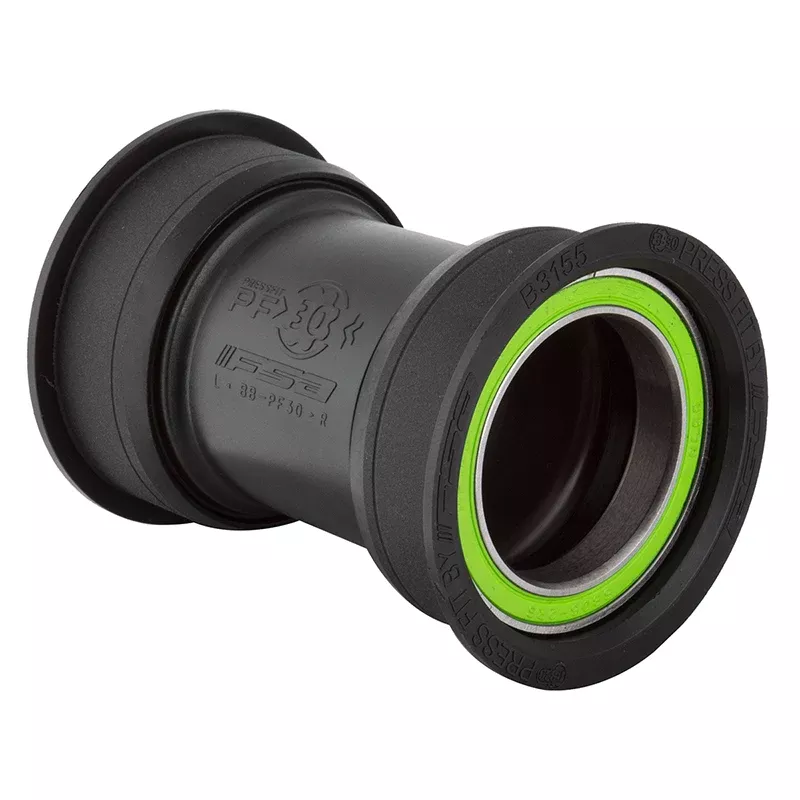 FSA Road Bottom Bracket Ceramic Bearings PressFit 30 Shell BBright Frame Standard – BLK