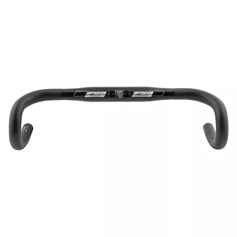 Full Speed Ahead Omega Compact Drop Handlebar - Aluminum 31.8mm 42cm Black