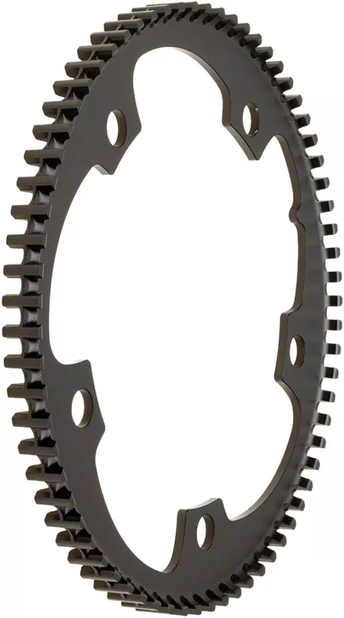 Gates Carbon Drive CDX CenterTrack Front Belt Drive Ring - 46t 5-Bolt 130mm BCD BLK