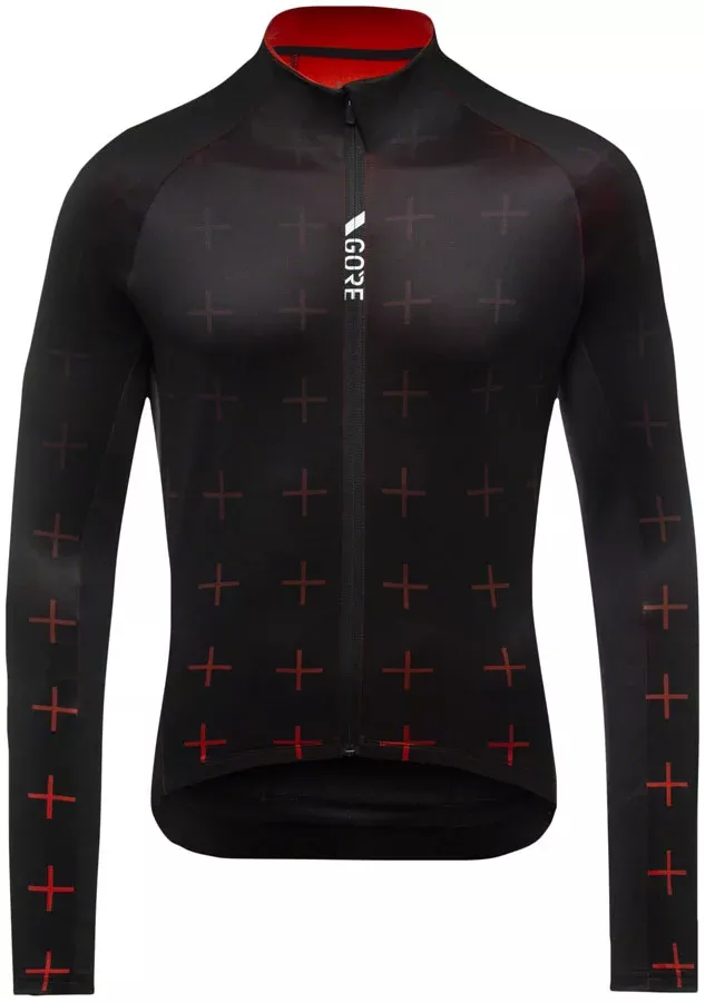 Gorewear C5 Thermo Jersey - Black/Fireball Men's Small