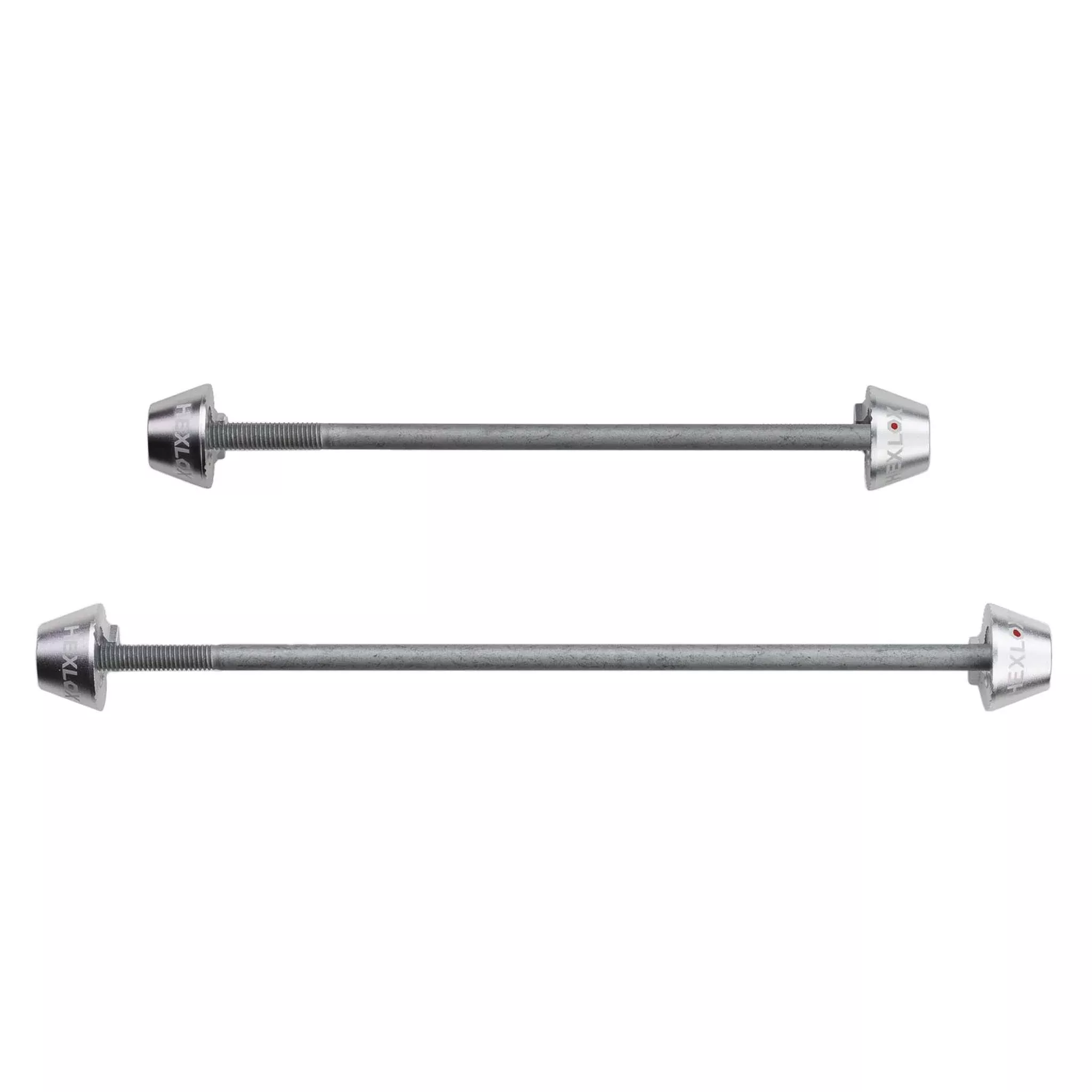 Hexlox Wheel Skewer MTB F/R Set Silver