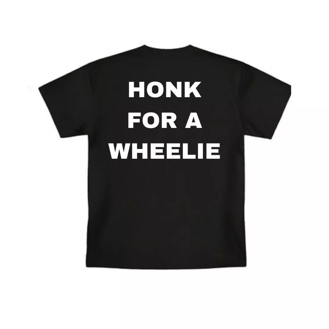 “Honk for a Wheelie” T-Shirt – Premium Cotton E-Moto Streetwear Tee