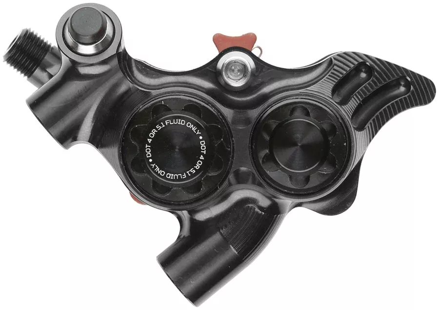 Hope RX4+ SL Disc Brake Caliper - Flat Mount Standard DOT Type Black