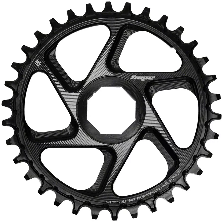 Hope Spiderless Chainring -34T R22EbikeBroseBlack