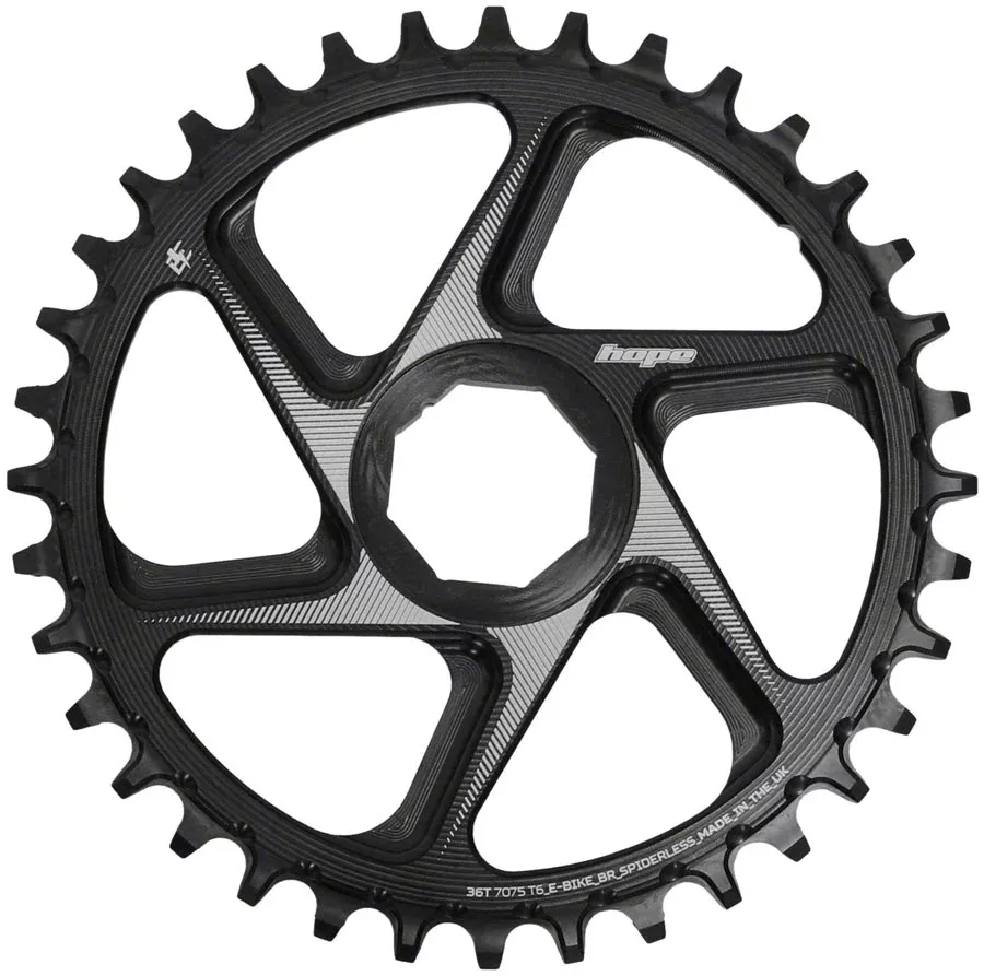 Hope Spiderless Chainring -36T R22EbikeBroseBlack