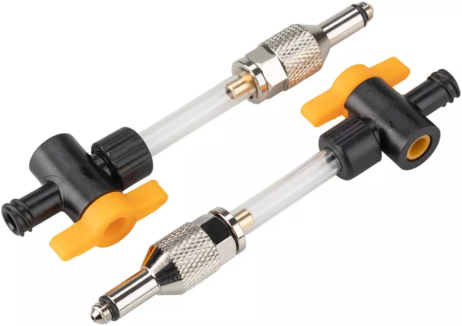 Jagwire Elite DOT Bleed Kit Universal Adapters with 1/4-Turn Valves Pair