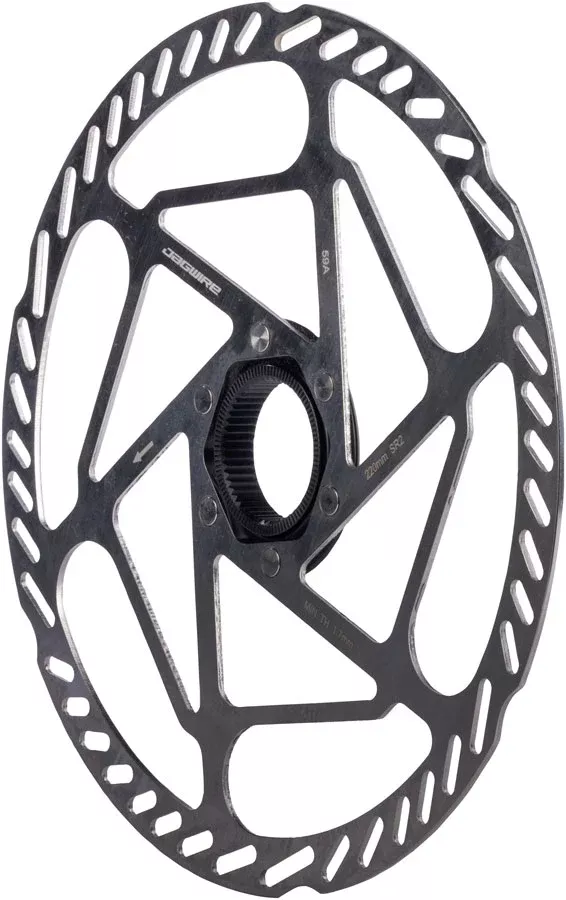 Jagwire Sport SR2 Disc Brake Rotor - 220mm Center Lock Includes Lockring 2.0mm Thickness
