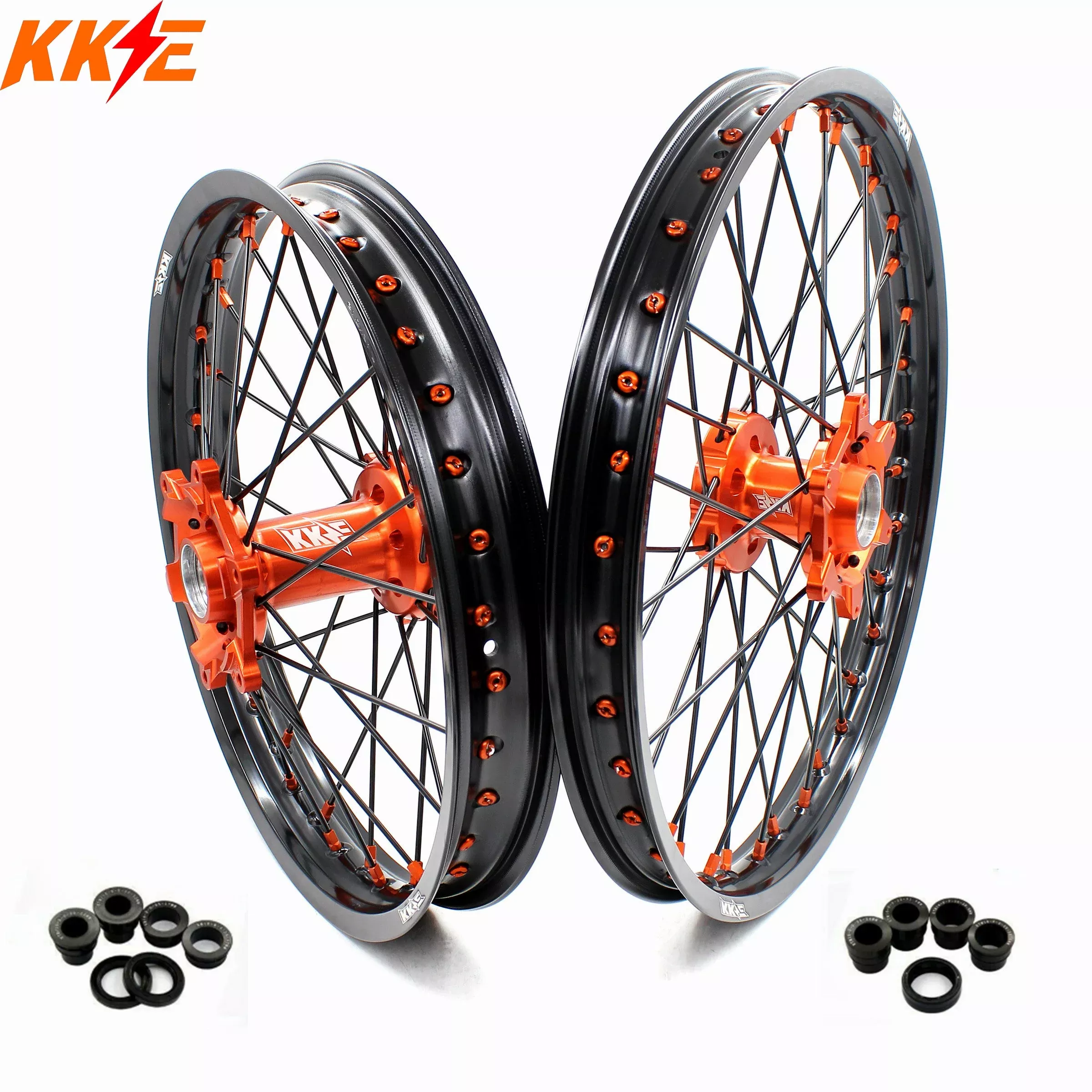 KKE 21in. 19in. Wheels For KTM SX SX-F XC SXF 125-530CC 2003-2025 Off Road Spoke Rims