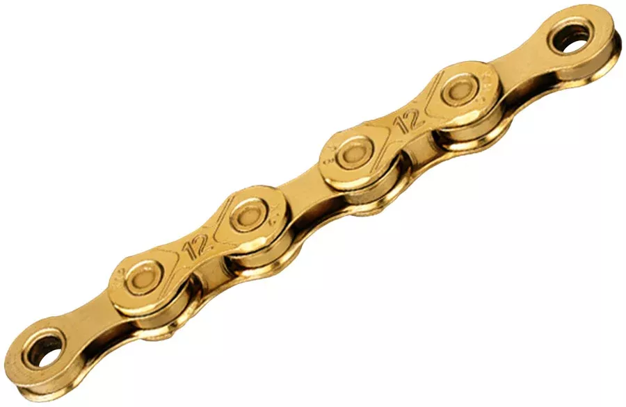 KMC X12 Waxed Chain - 12-Speed 126 Links Ti Gold