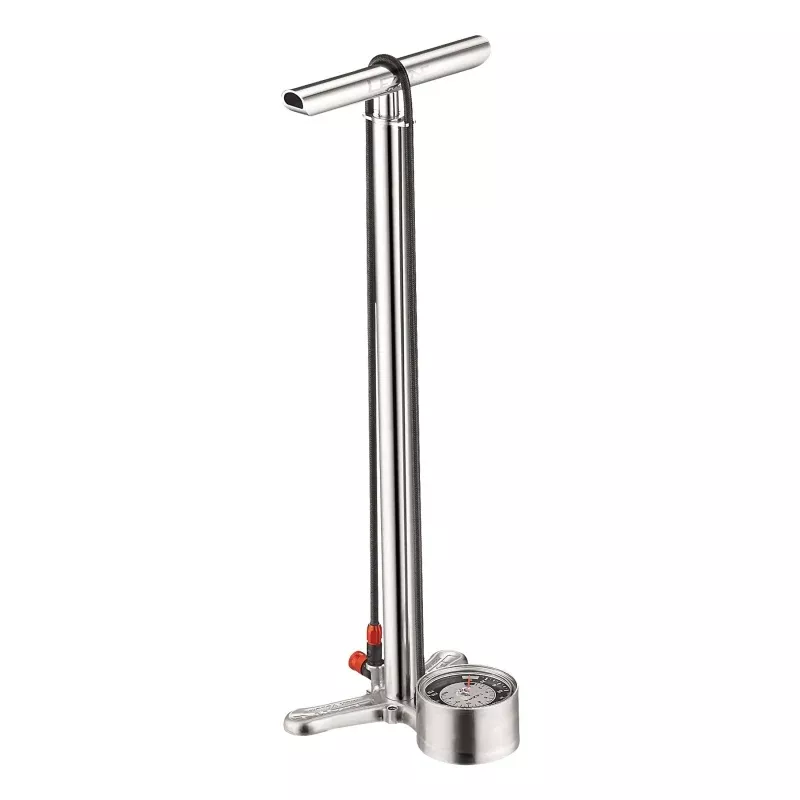 Lezyne CNC Floor Drive Pump: Silver