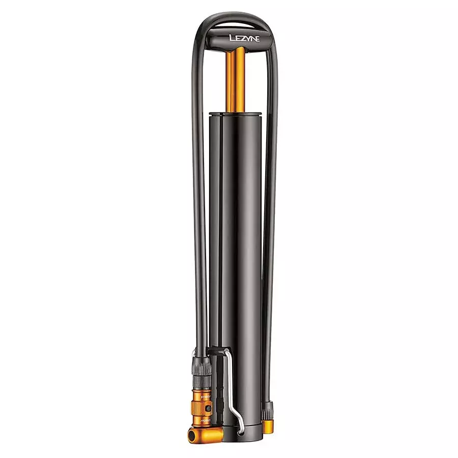 Lezyne Micro Floor Drive XL Large Volume 35psi Handpump- with Foot Peg Black