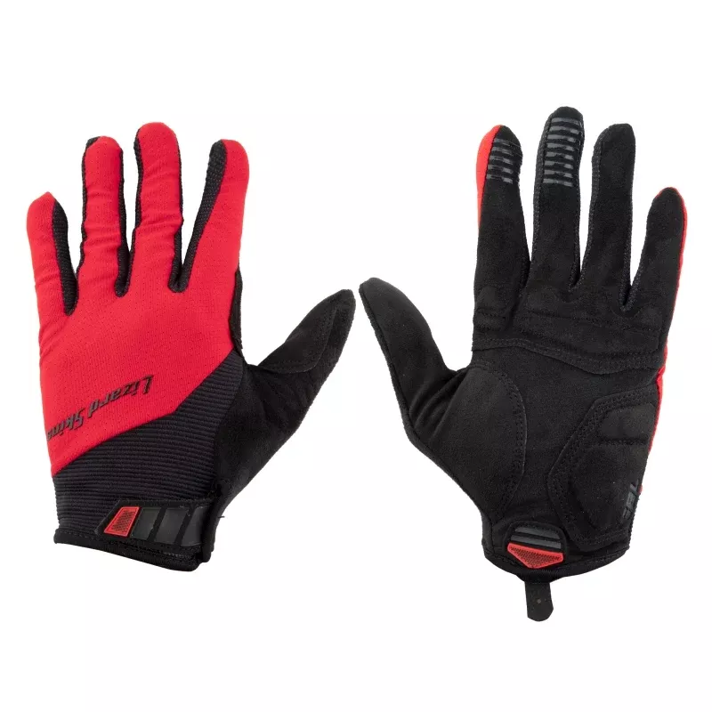 Lizard Skins Monitor Traverse Full Finger Gloves Crimson Red L Pair