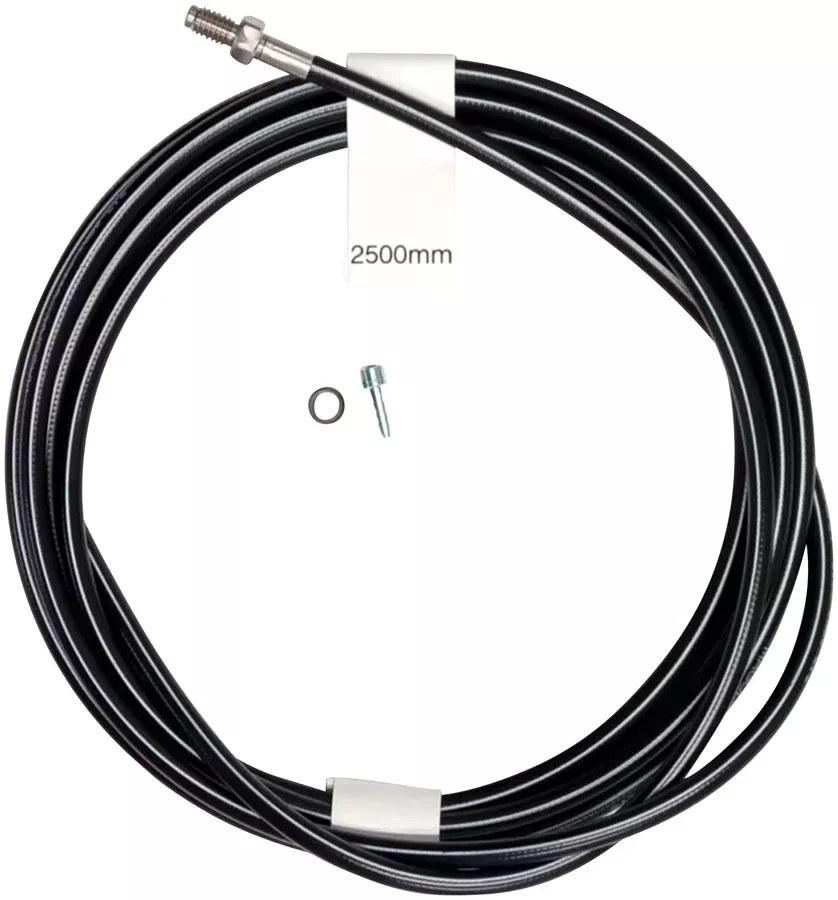 Magura Hydraulic Brake Hose - 2500mm Straight Line Fitting Black