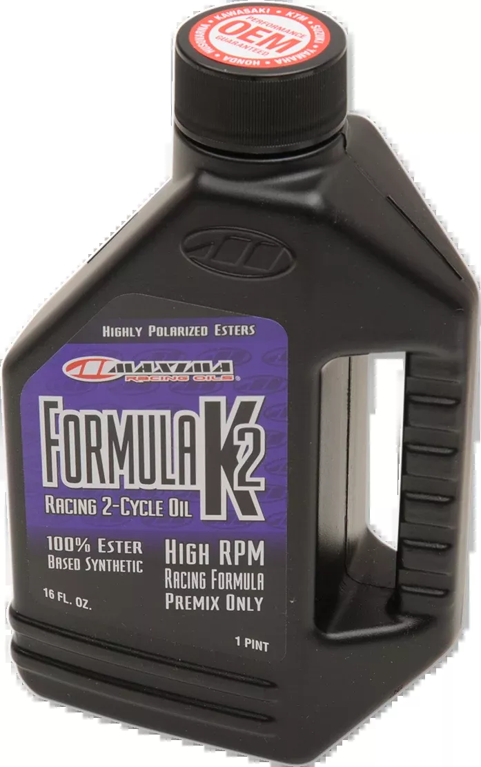 Maxima Formula K2 Full Synthetic 2-Stroke Premix Oil – 16 oz | MPN 22916
