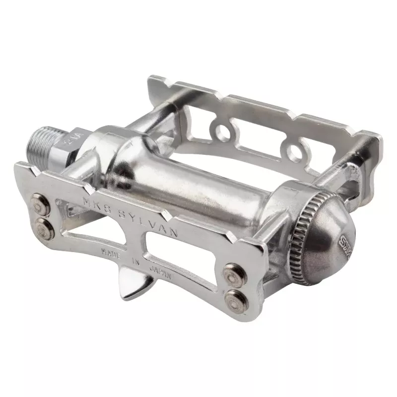 MKS Sylvan Track Pedals - Aluminum 9/16" Silver
