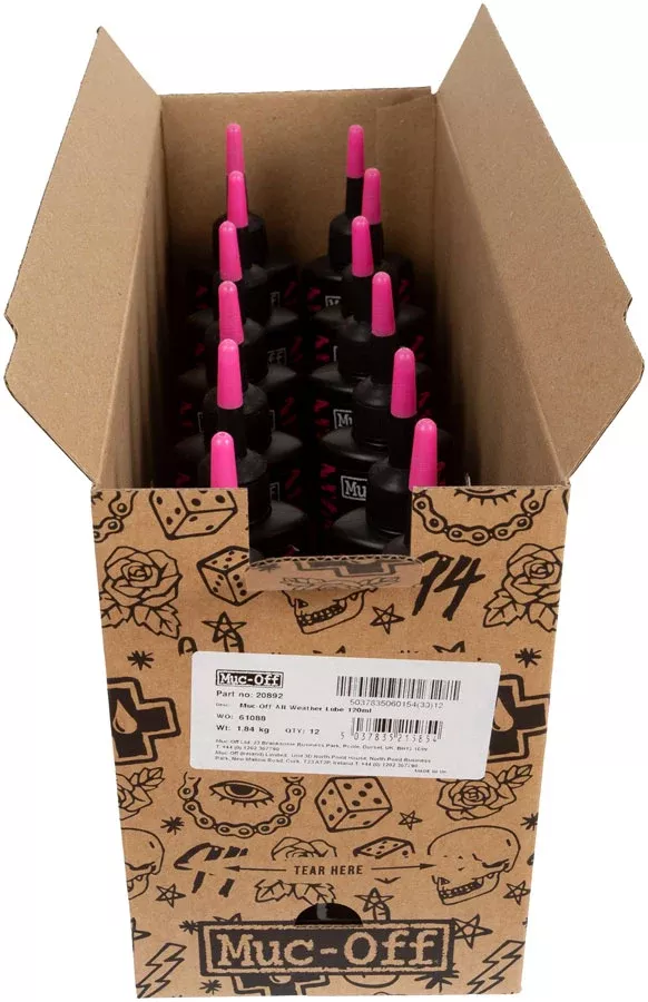 Muc-Off All Weather Lube - 120ml Drip POP Box of 12