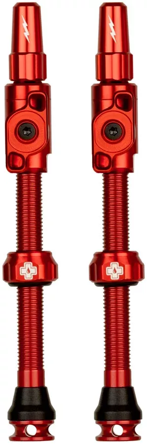 Muc-Off Big Bore Lite Tubeless Valve Stems - XLarge 60mm Red