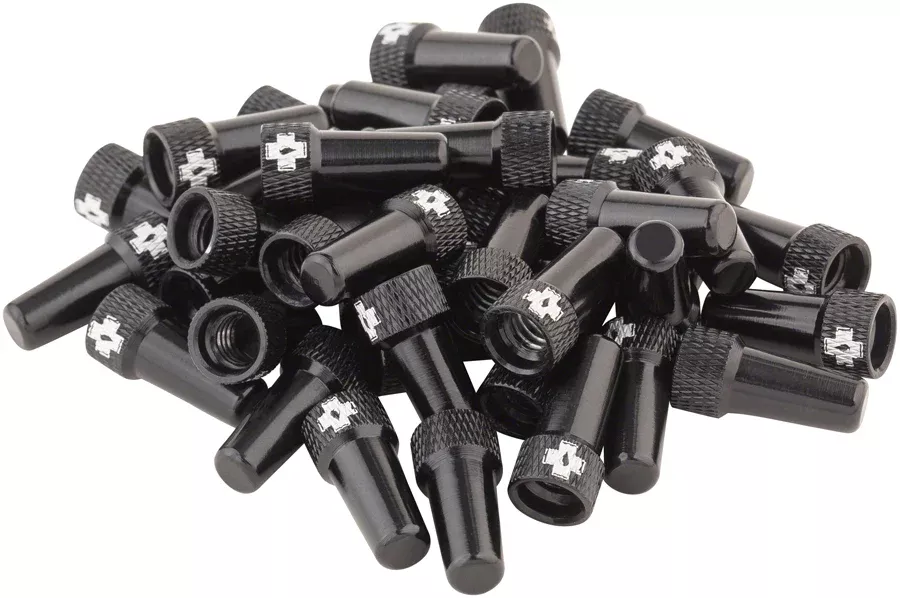 Muc-Off Tubeless Valve Box Refill -Black Cap Pack of 40