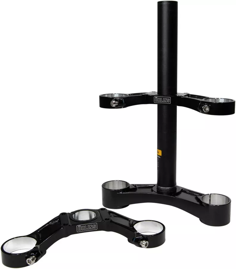 Ohlins DH38 Suspension Fork Crownset - 58mm Offset Flat Riser Upper Crowns Includes Fork Bumpers