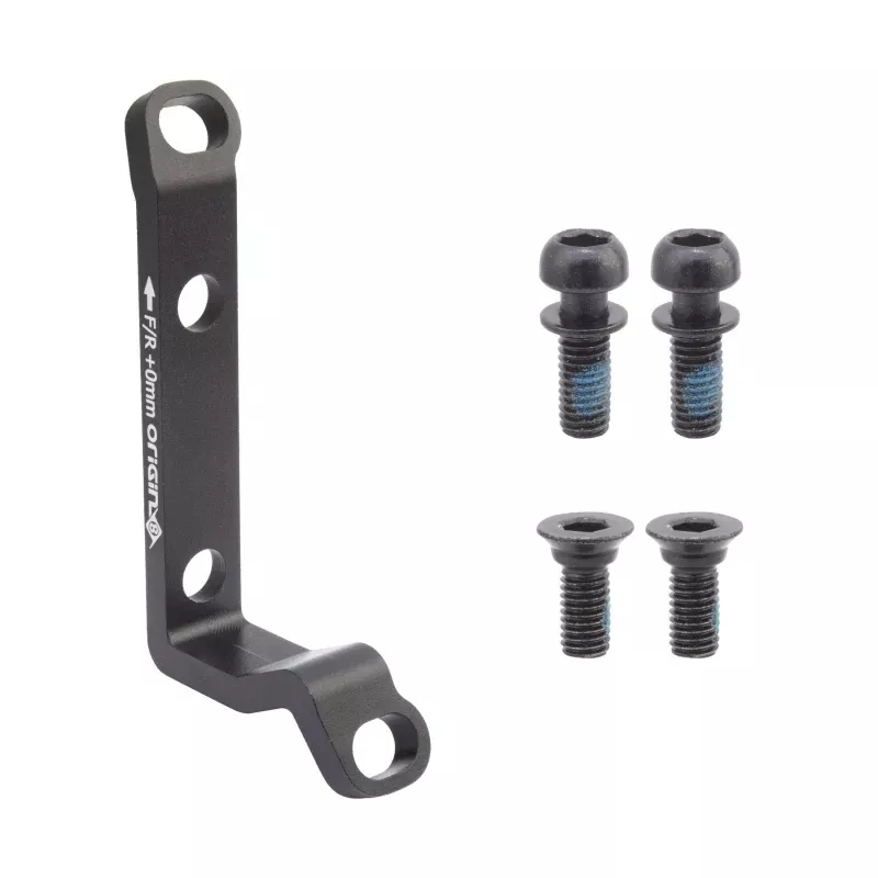 Origin8 Vise Post Mount to Flat Mount Disc Adapter140mm/160mm/180mm Post Mount Flat Mount Black 0mm