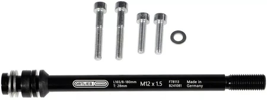 Ortlieb Thru Axle M6-Connector - 1.5mm Black