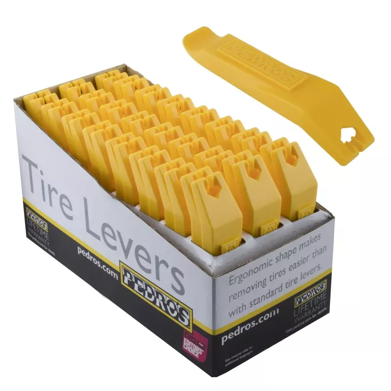 Pedro's Composite Tire Levers Yellow (24 pair/POP)