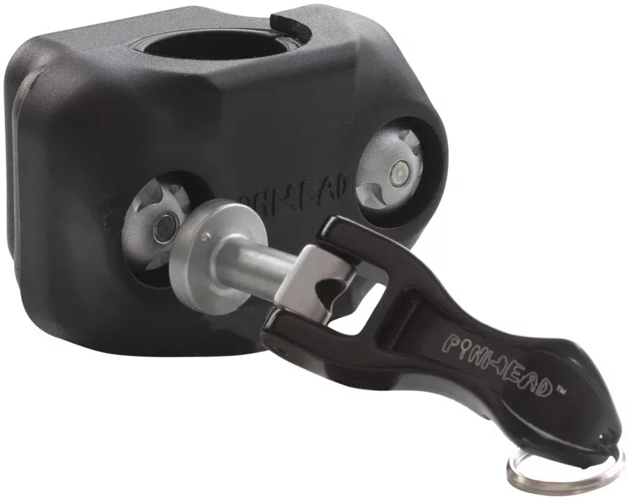 Pinhead TagBox Security Tag Holder - AirTag SmartTag Frame/Seatpost Clamp Mount 34.9/31.8/30.0/28.6