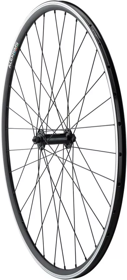 Quality Wheels Tiagra/DA22 Front Wheel - 700 QR x 100mm Rim Brake BLK Clincher 32H