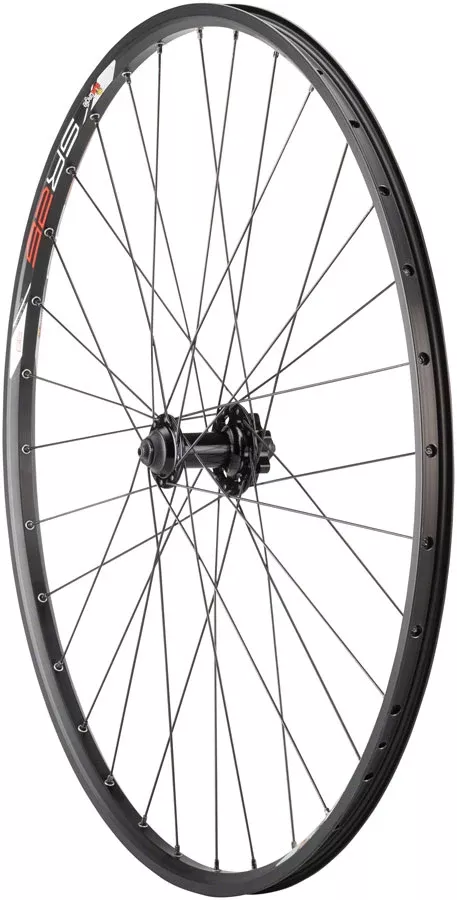 Quality Wheels Value Double Wall Series Disc Front Wheel - 29" QR x 100mm 6-Bolt BLK Clincher 32H