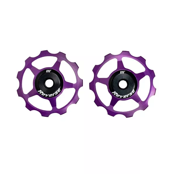 Reverse Aluminum Pulley Set For Colab Chain Tensioner Purple