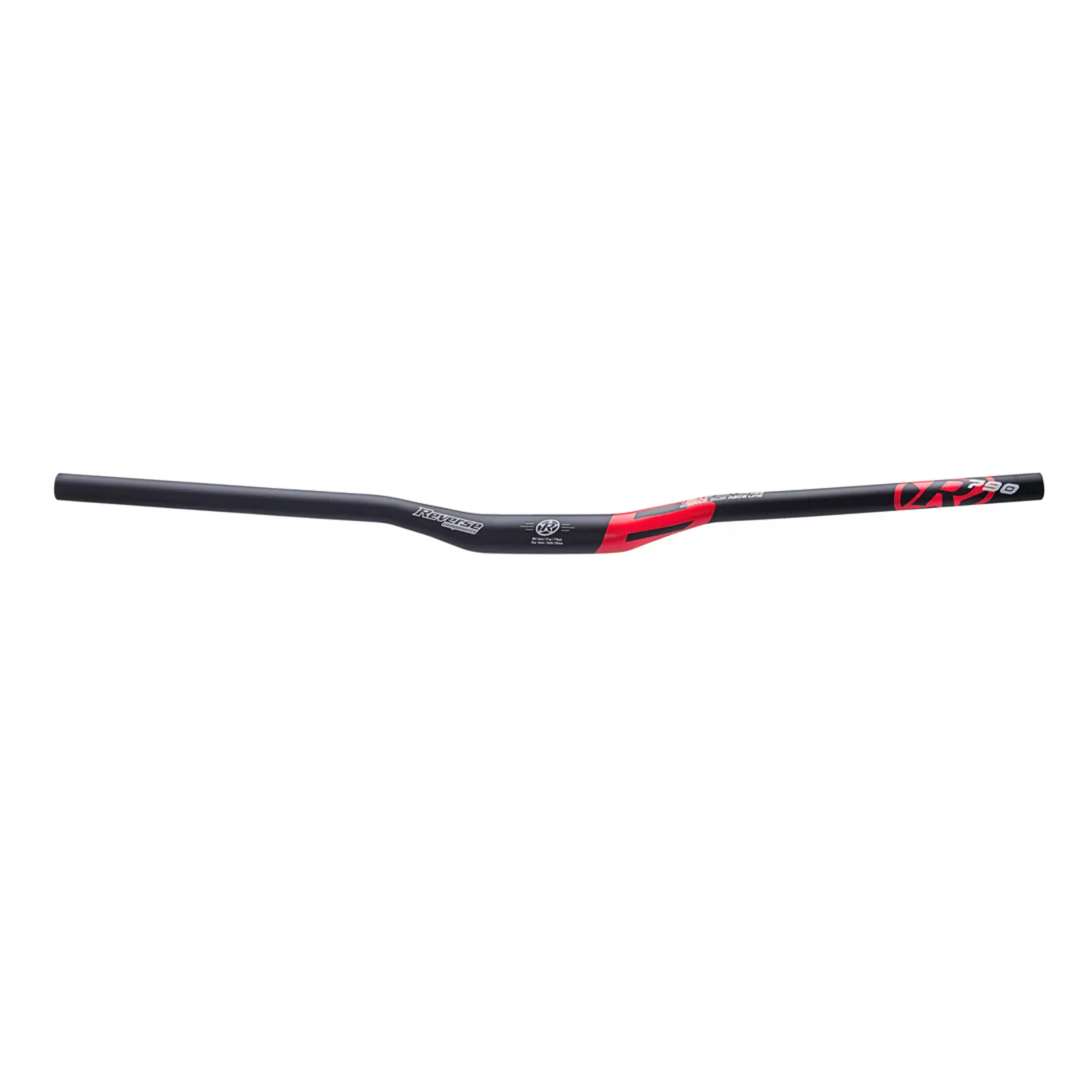 Reverse Base Riser Bar (35.0) 18mm/790mm Sndblst Blk/Red