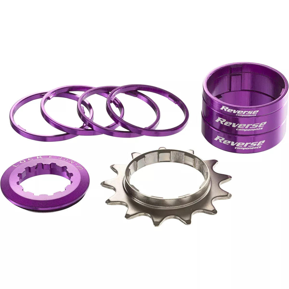 Reverse Single Speed Kit 13t Purple