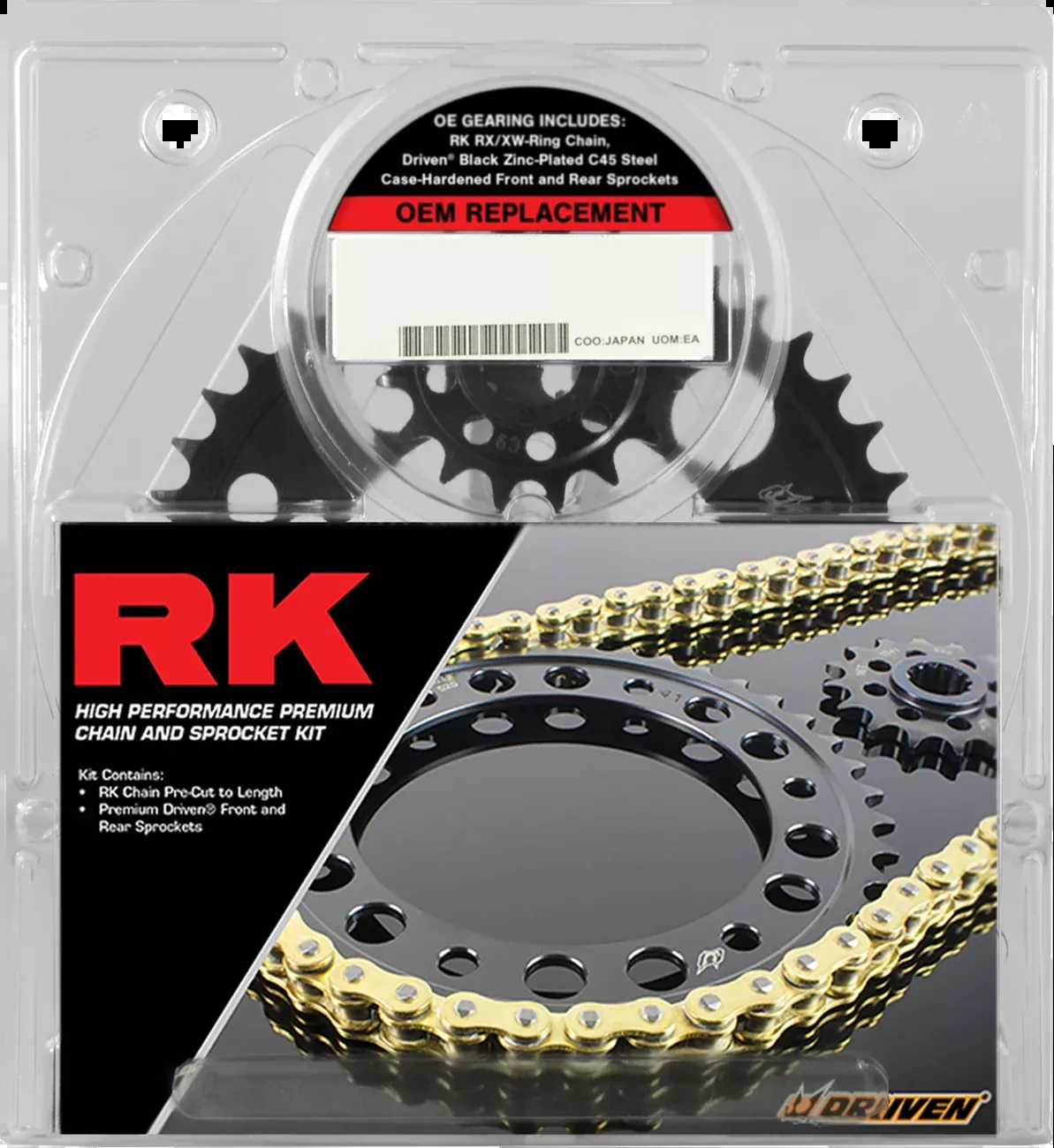 RK Chain & Sprocket Kit – OEM Replacement for Suzuki GSF 1200 Bandit/S