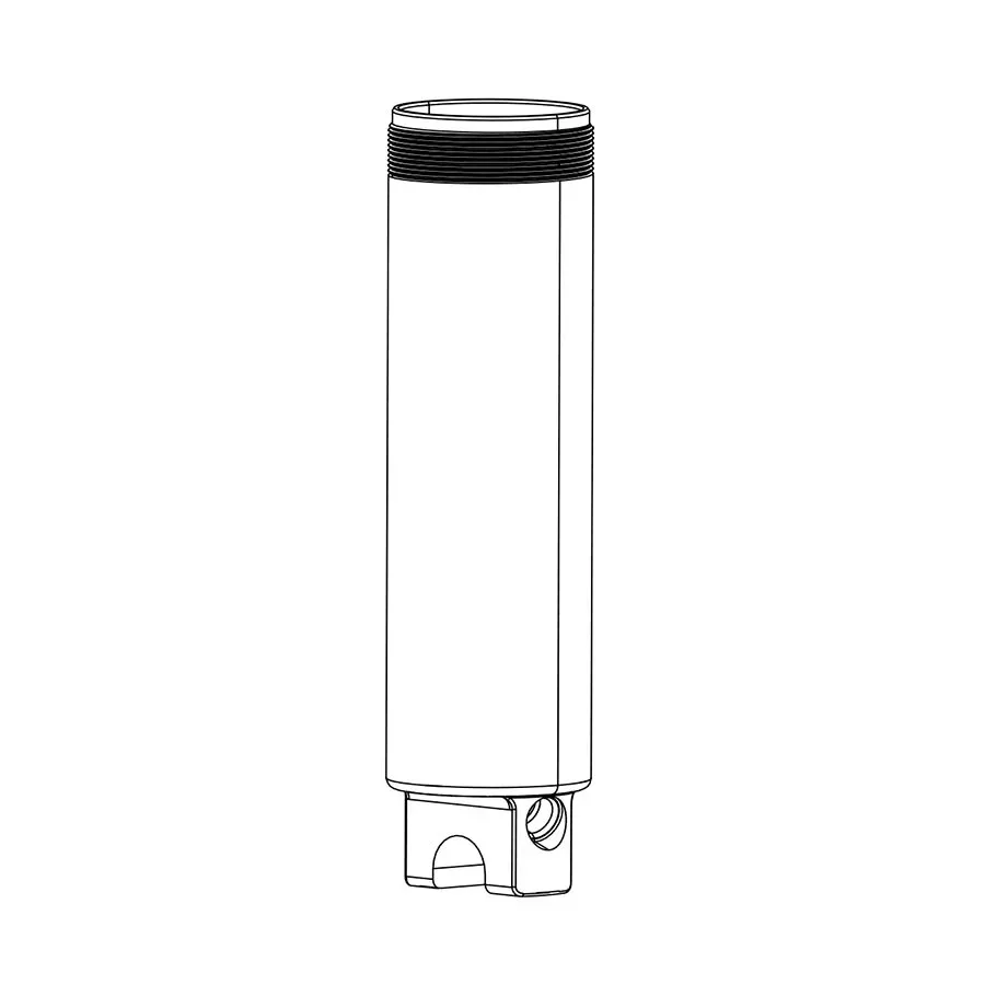 RockShox Rear Shock Damper Body IFP - Bearing Eyelet 52.5mm stroke 55mm plus 2.5mm Travel Spacer Deluxe A1 Super Deluxe A1 Fast Bl