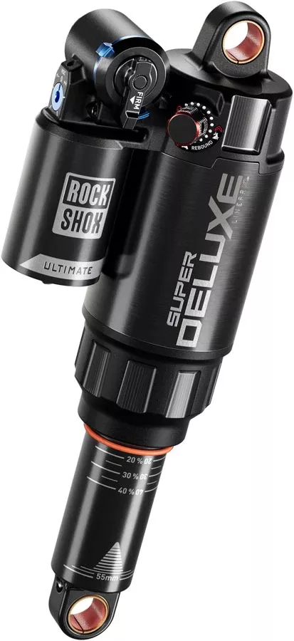 RockShox Super Deluxe Ultimate RC2T Rear Shock - 230 x 62.5 mm Linear XL Air Token Loc 2 Reb 55 / Comp 34 L/O 45 Standard D1