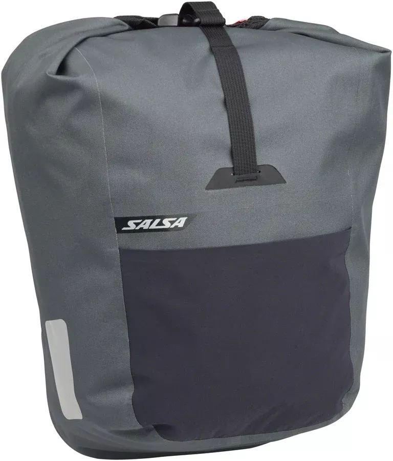 Salsa EXP Series Agave Pannier - 12.5L Roll-Top Gray Each