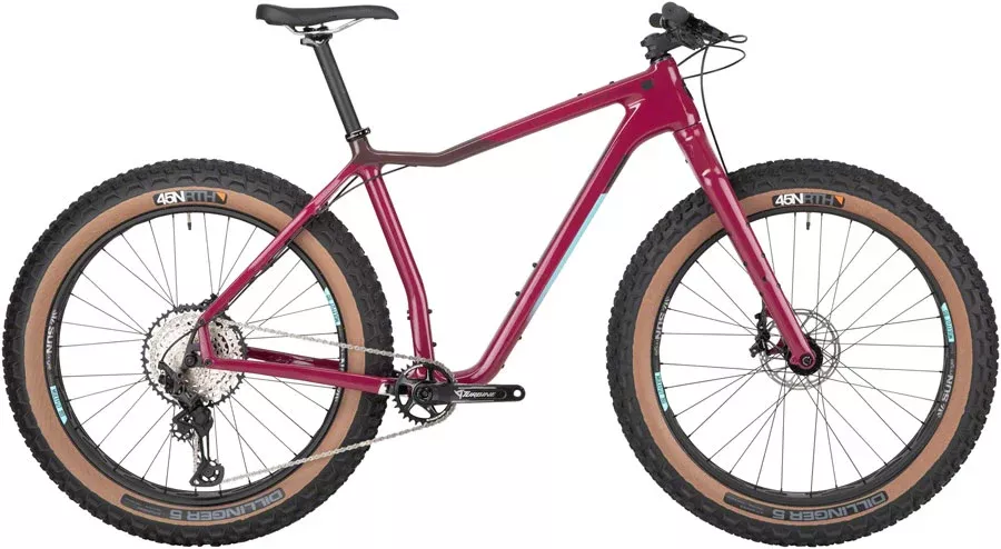 Salsa Mukluk Carbon XT Fat Tire Bike - 26" Carbon Purple Small