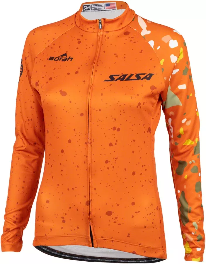 Salsa Women's Terrazzo Long Sleeve Jersey - Orange