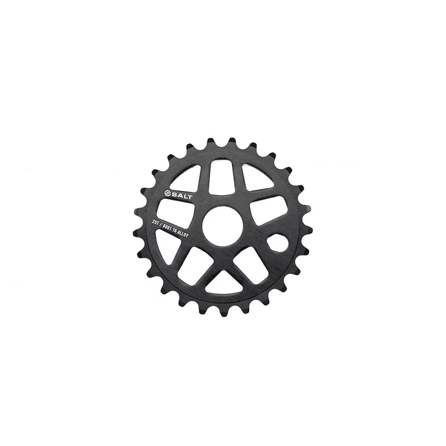 Salt Gateway Chainring Teeth: 25 6061-T6 Aluminum Black