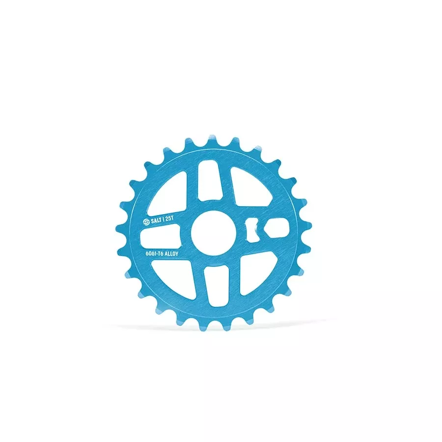 Salt Pro Chainring Teeth: 25 6061-T6 Aluminum Blue