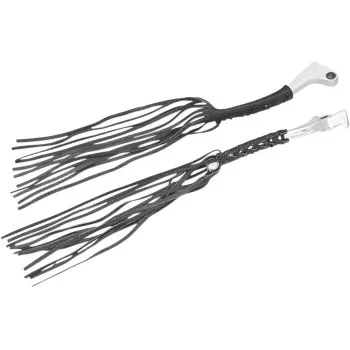 Show Chrome Leather Lever Laces – Motorcycle Handlebar Accent